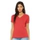 Promotional BELLA + CANVAS - Womens Relaxed Triblend Short Sleeve V - Neck Tee - 6415