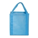 aerial view a carolina blue saturn jumbo grocery non woven tote bag, image 1 of 4