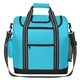 aerial view a light blue flip flap cooler bag, image 1 of 2