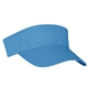 aerial view a light blue 100 cotton twill visor, image 1 of 3
