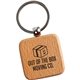 Promotional Square Wooden Key Tag