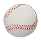 aerial view a white baseball shape stress reliever, image 1 of 2