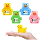 a assorted only - may vary pixelated rubber duck