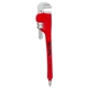 aerial view a red red wrench shaped pen, image 1 of 4