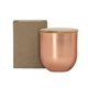 8 oz White Wax Metallic Candle with Wood Lid