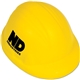 a yellow hard hat stress reliever