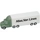 a white semi - truck stress reliever