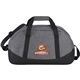 aerial view a charcoal graphite 18 duffle bag, image 1 of 4