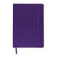 aerial view a purple promotional custom faux leather soft cover tuscany journal notebook, image 1 of 7