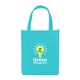 aerial view a teal atlas non woven grocery little thunder tote bag - 12 x 14, image 1 of 2