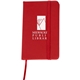 a red promotional personalized small colorful notebook
