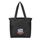 aerial view a black complete u - turn tote, image 1 of 3
