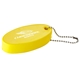 aerial view a yellow oval foam floater keytag, image 1 of 3