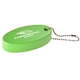 aerial view a lime oval foam floater keytag, image 1 of 3