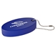 aerial view a blue oval foam floater keytag, image 1 of 3