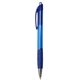 aerial view a transparent blue cerritos translucent click pen, image 1 of 2