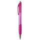 aerial view a transparent pink cerritos translucent click pen, image 1 of 2
