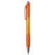 aerial view a transparent orange cerritos translucent click pen, image 1 of 2