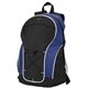 aerial view a royal blue polyester ultimate backpack, image 1 of 2