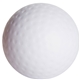 aerial view a white golf ball stress reliever, image 1 of 2
