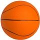 aerial view a orange 4.5 basketball stress reliever, image 1 of 2