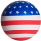 aerial view a blue/white/red american flag stress ball, image 1 of 4