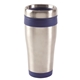 aerial view a reflex-blue 16 oz bpa - free plastic blue monday steel tumbler with color trim - 16 oz., image 1 of 2