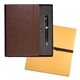 aerial view a brown leeman tuscany(tm) journal and executive stylus pen set, image 1 of 2