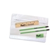 aerial view a clear/white clear translucent school kit, image 1 of 2