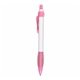 aerial view a white/pink trim pen with matching ribbon, image 1 of 2