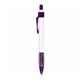 aerial view a white/purple trim pen with matching ribbon, image 1 of 2
