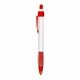 aerial view a white/red trim pen with matching ribbon, image 1 of 2