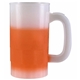 aerial view a frosted/orange mood(tm) 14 oz beer stein, image 1 of 2