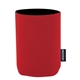 aerial view a red koozie(r) collapsible neoprene can cooler, image 1 of 2