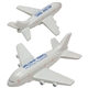 aerial view a gray passenger airplane - stress reliever, image 1 of 2