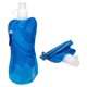aerial view a blue swirl flex foldable 16 oz water bottle with carabiner, image 1 of 2
