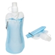 aerial view a high tide flex foldable 16 oz water bottle with carabiner, image 1 of 2