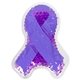 aerial view a purple ribbon hot / cold pack, image 1 of 2