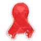 aerial view a red ribbon hot / cold pack, image 1 of 2