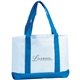 a royal blue azores two tone tote bag