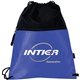 a blue miramar drawstring backpack