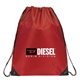 a maroon classic drawstring backpack