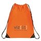 a orange classic drawstring backpack