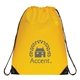 a yellow classic drawstring backpack