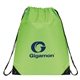 a lime green classic drawstring backpack