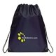 a navy blue classic drawstring backpack