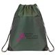 a forest green classic drawstring backpack