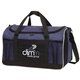 a blue 600d polyester grant duffel bag