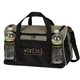 a gray 600d polyester grant duffel bag