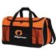 a orange 600d polyester grant duffel bag